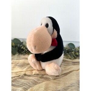 1985 Dakin Opus Penguin plush sitting vintage stuffed‎ animal Washington Post